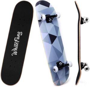WhiteFang Skateboards for Beginners 31 inches