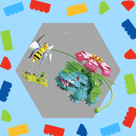 Mega Construx Pokemon Venesaur Vs. Beedrill Duel