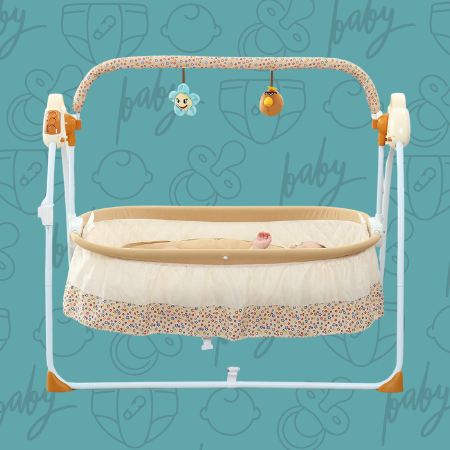 CBBAY Electric Cradle Baby Swing Bed