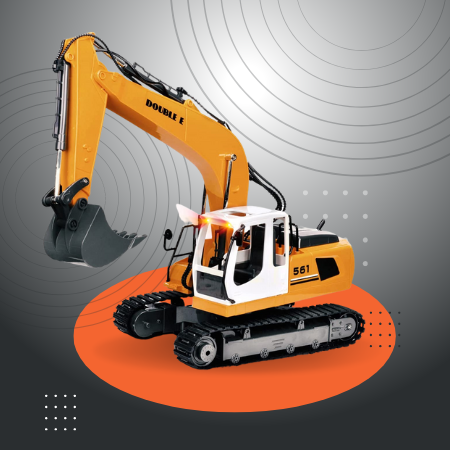 DOUBLE E 17 Channel Full Functional Remote Control Excavator
