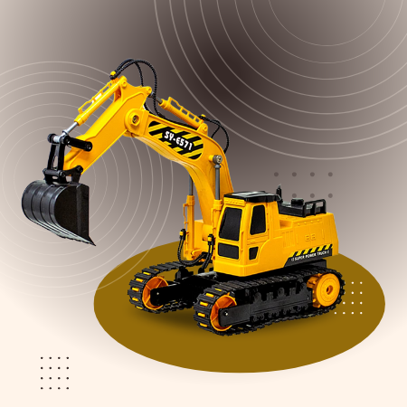 GILI RC Excavator, Kids Toys Remote Control