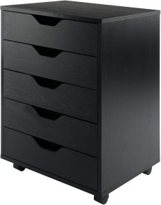 Winsome Halifax storage drawers, Black