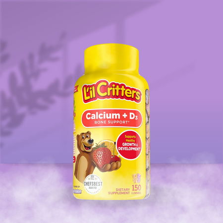 L'il Critters Kids Calcium Gummy Bears with Vitamin D3 Supplement