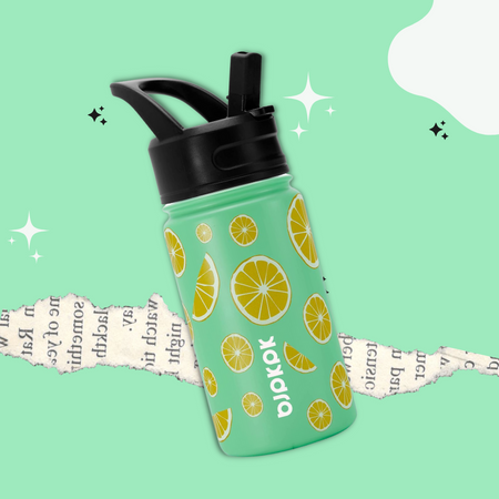 BJPKPK kids insulated water bottle with straw lid