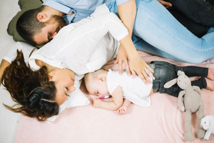 parents and baby