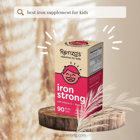 Renzo's Iron Strong, Dissolvable Vegan Vitamins for Kids