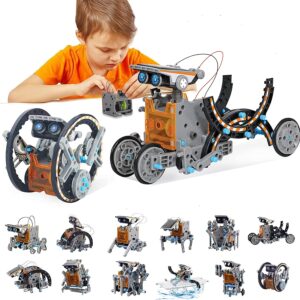 BOZTX 12-in-1 STEM Education DIY Solar Robot Toys Building Science Kits for Kids