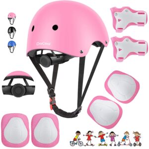 Bike Helmet Set Skateboard Knee Pads