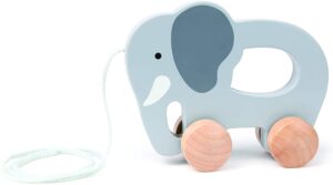 Hape Elephant Wooden Push And Pull Toy