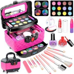 Hollyhi 41 Pcs Kids Makeup Toy Kit