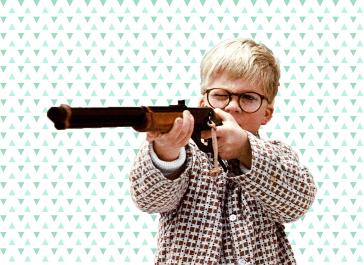 Kid holding a BB gun