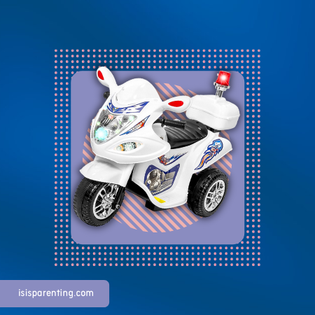 6V Kids Electric Ride-On Police Motorcycle