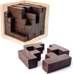 Original 3D Wooden Brain Teaser Puzzle