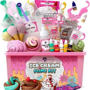 Original Stationery Fluffy Slime Kit For Girls Everything In One Box