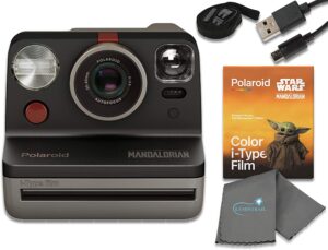Polaroid Now I-Type Instant Film Camera - Star Wars The Mandalorian Edition Bundle with The Mandalorian Color i-Type Film Pack