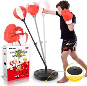 Punching Bag for Kids, Boxing Bag Set for Age 4, 5, 6, 7, 8, 9, 10 Years Old Boys