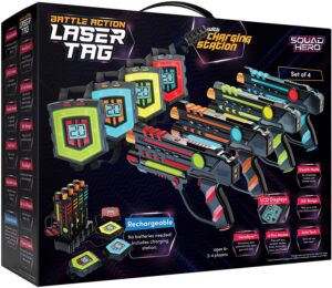 Rechargeable Laser Tag Set + Innovative LCDs and Sync