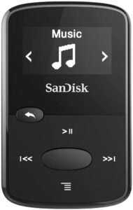 SanDisk 8GB Clip Jam MP3 Player, Black - microSD card slot and FM Radio