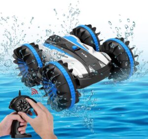 Seckton Toys for 6-10 Year Old Boys Amphibious RC Car for Kids 2.4 GHz Remote Control Boat Waterproof 