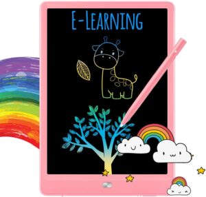 TEKFUN LCD Writing Tablet Doodle Board, 10inch Colorful Drawing Tablet Writing Pad