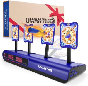 UWANTME Electronic Shooting Target Scoring Auto Reset Digital Targets for Nerf Guns Toys