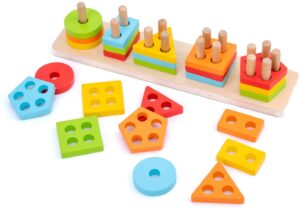 WOOD CITY Wooden Sorting & Stacking Toy