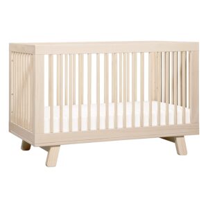 Babyletto Hudson 3-in-1 Convertible Crib with Toddler Bed Conversion Kit in Washed Natural