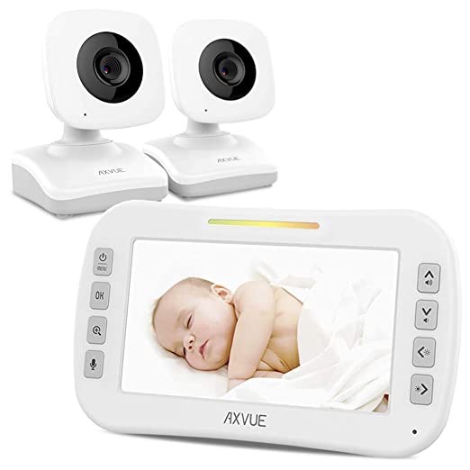 Video Baby Monitor with Two Cameras and 4.3" Screen by Axvue