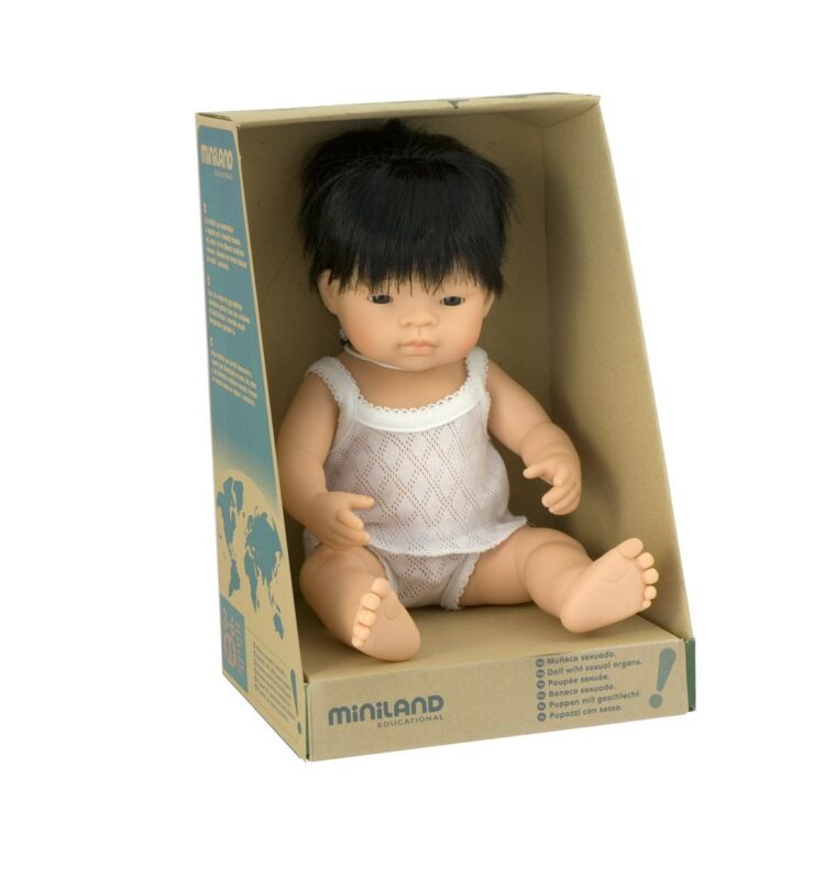 Miniland Baby Doll Asian Boy (38 cm, 15")