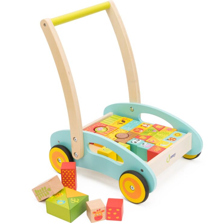 Cossy Wooden Baby Learning Walker Toddler Toys