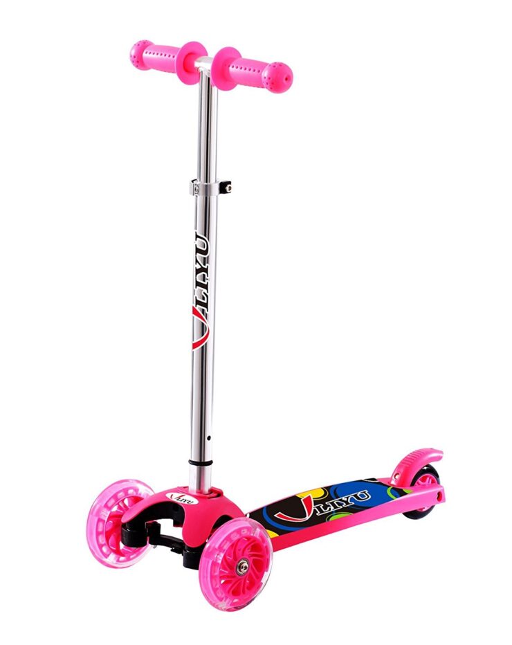 LIYU 1281F Kick Scooter Boys Girls - 120mm Big Wheels Kids 2-5 Years Old