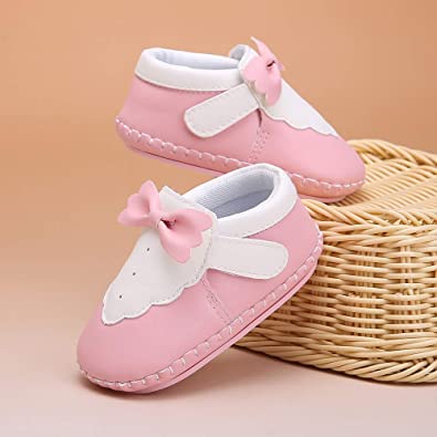 Delebao Baby Non-Slip First Walking Shoes Rubber Sole Sneaker