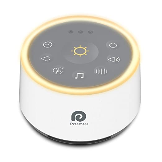 Dreamegg D1 White Noise Sound Machine with Baby Soothing Night Light