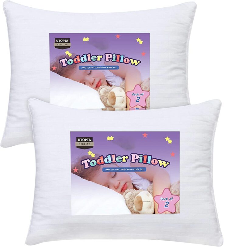 Utopia Bedding Dreamy Baby Pillow - Pack of 2 Toddler Pillows for Sleeping