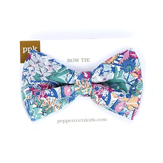 Peppercorn Kids Boys Floral Bow Tie-Tropical