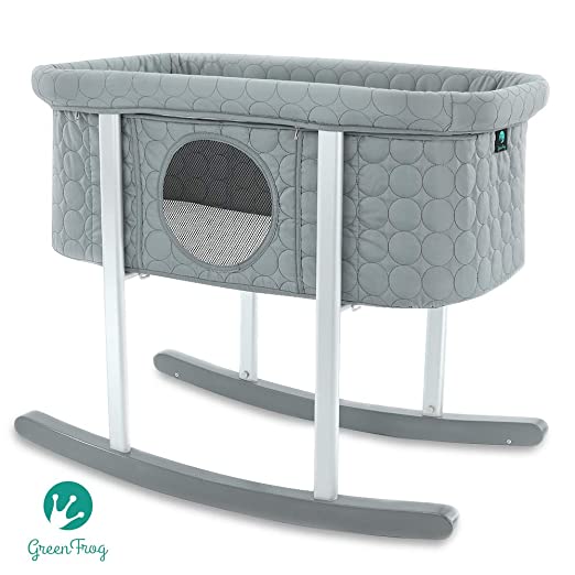 Baby Bassinet Cradle Includes Gentle Rocking Feature