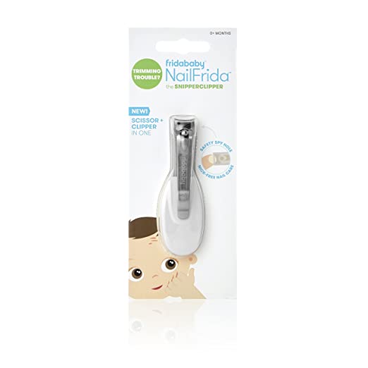 NailFrida The SnipperClipper by Fridababy The Baby Nail Clipper with Safety spyhole for Newborns and up