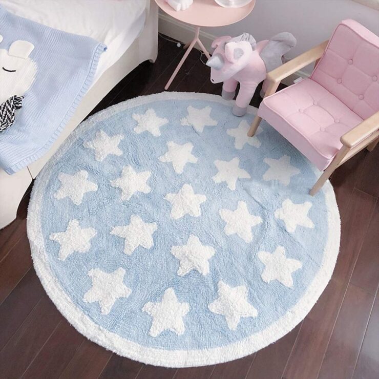 Plush Cotton Nursery Rugs for Boys and Girls - Rugs for Baby Nursery
