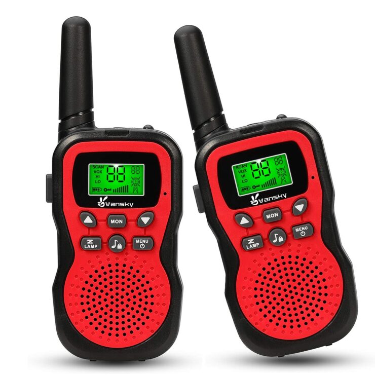 Vansky walkie Talkies for Kids - 22 Channel 2 Way Radio Long Range Built-In Flashlight 