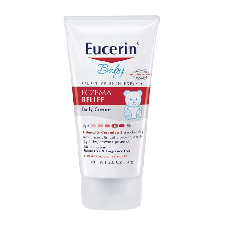 Eucerin Baby Eczema Relief Body Cream - Steroid & Fragrance Free for 3+ Months of Age - 5 oz. Tube 