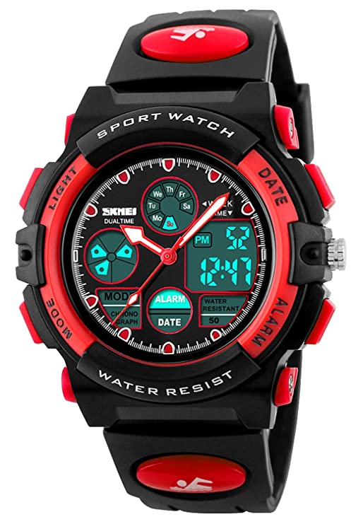 Kid Watch 50M Waterproof Sport LED Alarm 