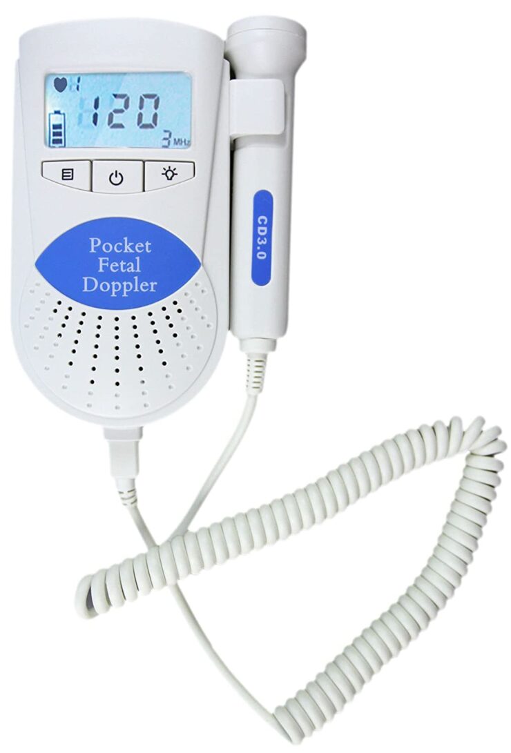 Contec SLB-BLUE Sonoline B Prenatal Heart Listener/Detector, Orange/Blue/Pink