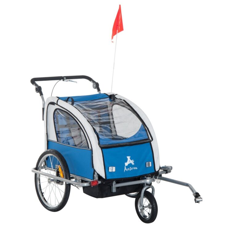 Aosom Elite II 3in1 Double Child Bike Trailer