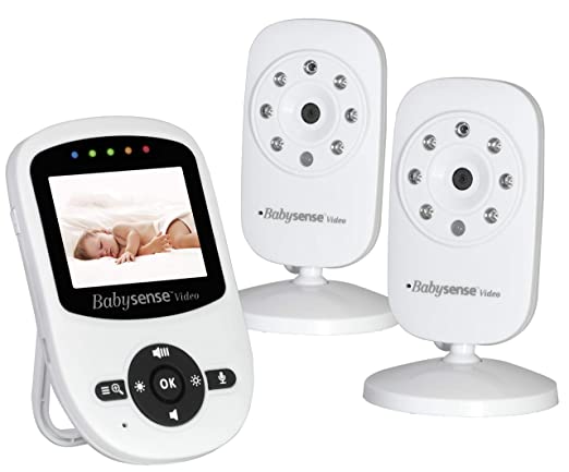 Babysense Video Baby Monitor with Two Digital Cameras