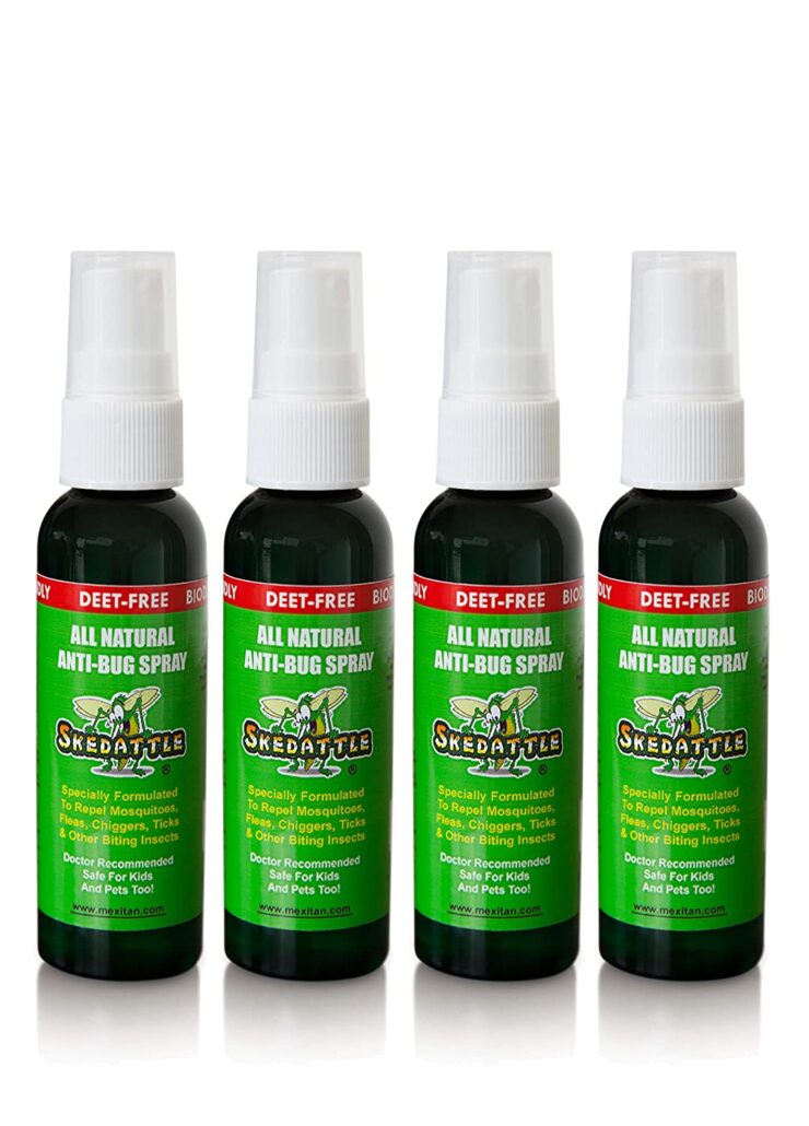 Skedattle - Natural Bug Spray | Non-Toxic, Chemical-Free Insect Repellent with Lemongrass and Essential Oils