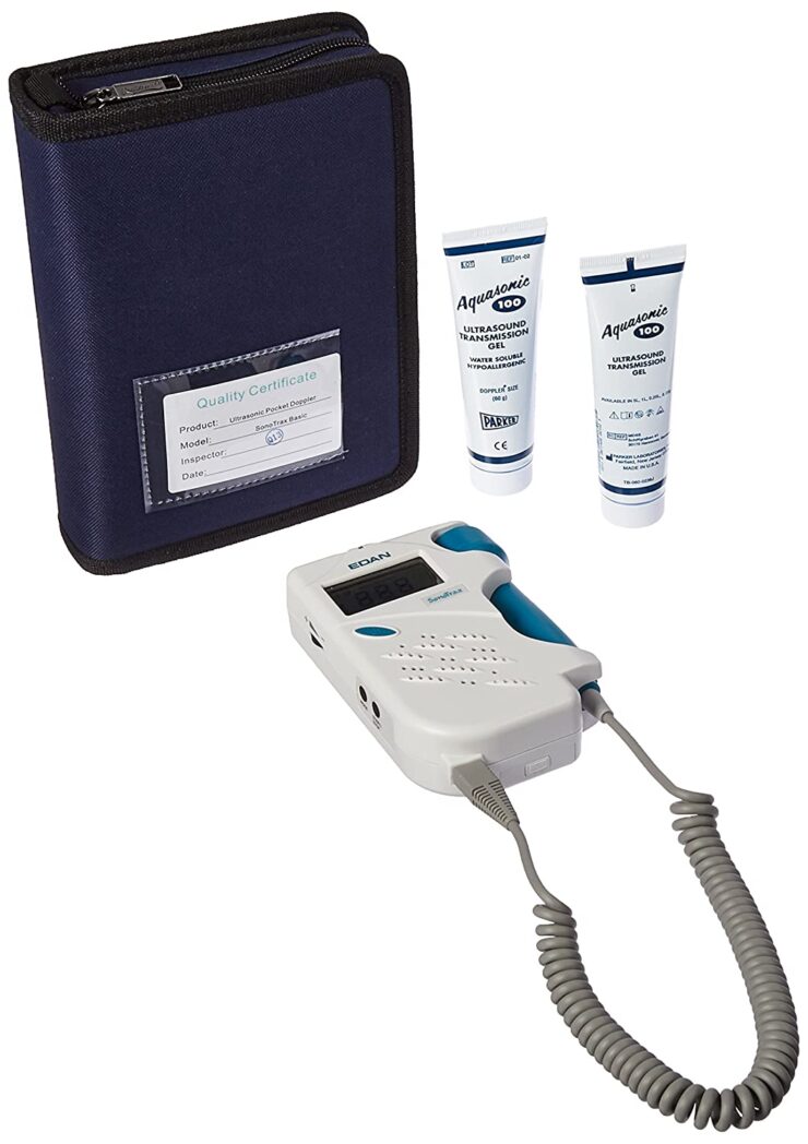 Edan Instruments Sonotrax 3MHZ Basic Fetal Doppler, Prenatal Heartbeat Monitor, LCD Display, 3 MHz