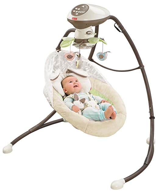 Fisher-Price Snugabunny Cradle 'n Swing with Smart Swing Technology