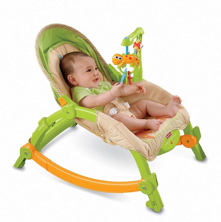 Fisher-Price Newborn-to-Toddler Portable Rocker, Rainforest