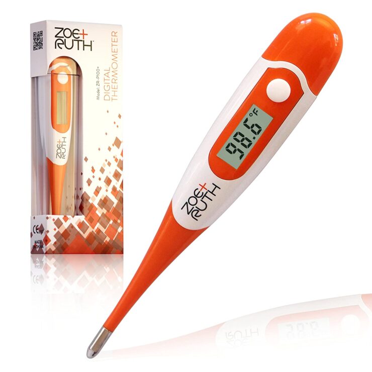 Baby Digital Thermometer - Best Clinical Fever Medical Thermometers by Zoe+Ruth