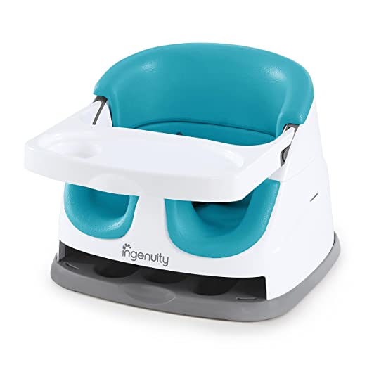 Ingenuity Baby Base 2-in-1 Seat - Peacock Blue - Booster Feeding Seat